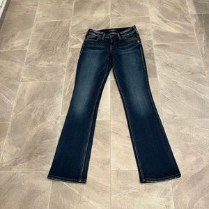 EUC Silver Suki Slim Boot Jeans